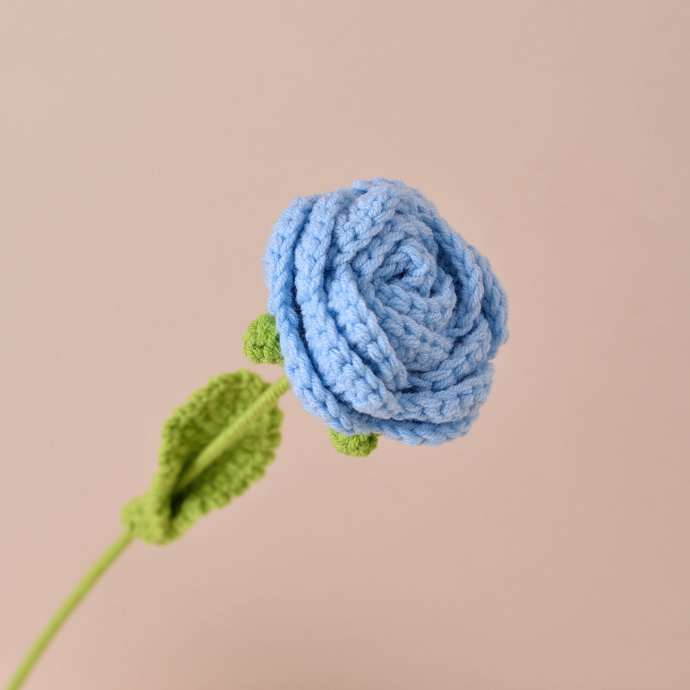 Finished Sunflower Handmade Knitted Artificial Flower Faux Yarn Flower Decoration Sunflower Flower Valentine's Day Teacher's Day Gift