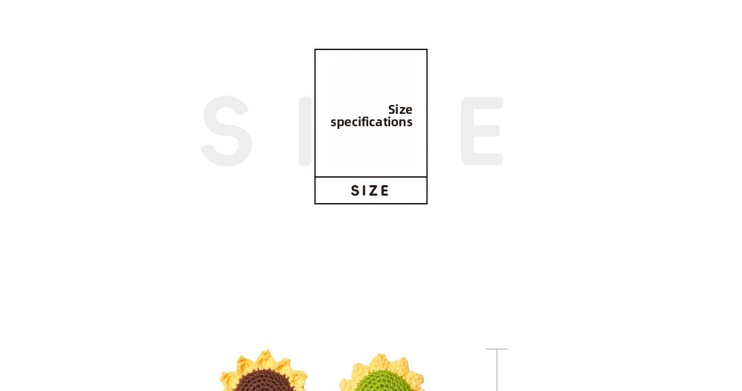 Finished Sunflower Handmade Knitted Artificial Flower Faux Yarn Flower Decoration Sunflower Flower Valentine's Day Teacher's Day Gift