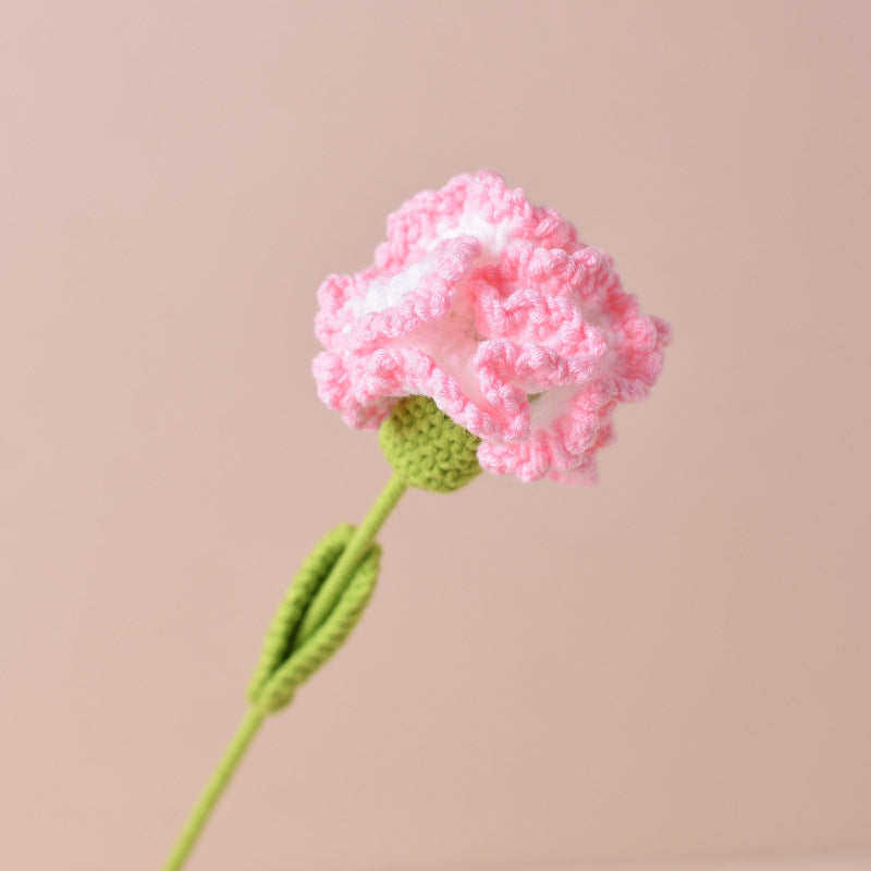 Finished Sunflower Handmade Knitted Artificial Flower Faux Yarn Flower Decoration Sunflower Flower Valentine's Day Teacher's Day Gift