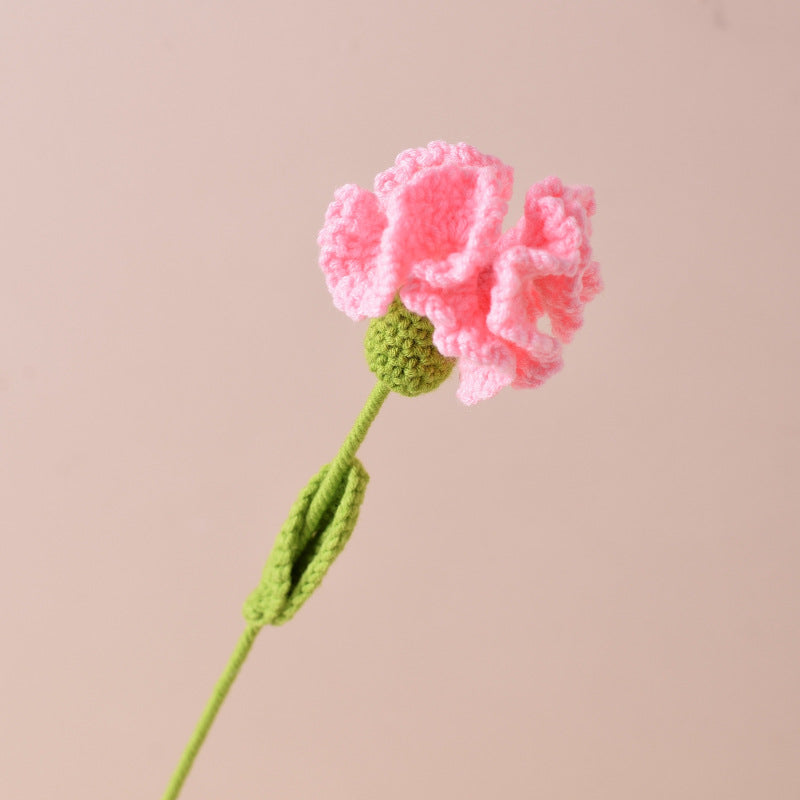 Finished Sunflower Handmade Knitted Artificial Flower Faux Yarn Flower Decoration Sunflower Flower Valentine's Day Teacher's Day Gift