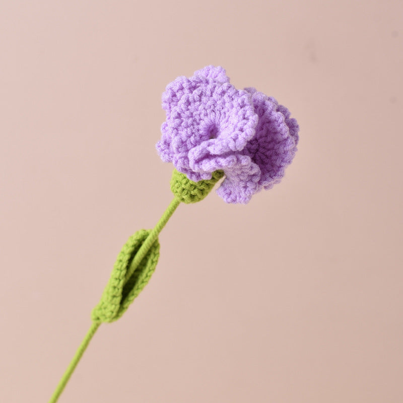 Finished Sunflower Handmade Knitted Artificial Flower Faux Yarn Flower Decoration Sunflower Flower Valentine's Day Teacher's Day Gift
