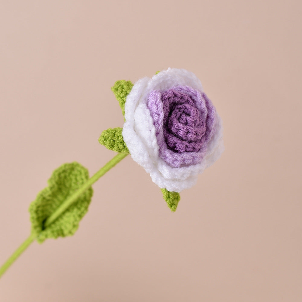 Finished Sunflower Handmade Knitted Artificial Flower Faux Yarn Flower Decoration Sunflower Flower Valentine's Day Teacher's Day Gift