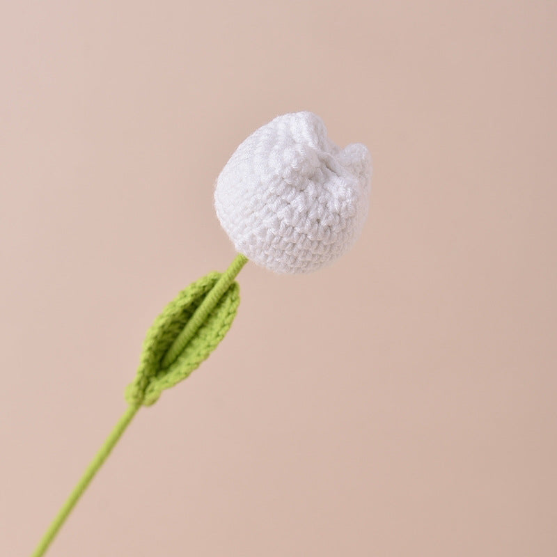 Finished Sunflower Handmade Knitted Artificial Flower Faux Yarn Flower Decoration Sunflower Flower Valentine's Day Teacher's Day Gift